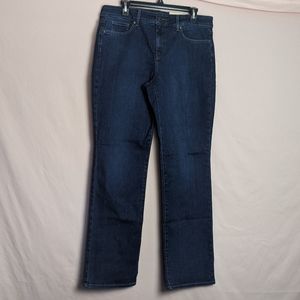 NYDJ Marilyn Straight Cooper Dark Wash Jeans